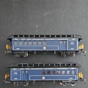 3-rail Mth 10-883 O Gauge U.s. Mail Passenger Car Ny Pb&w Blue Ac