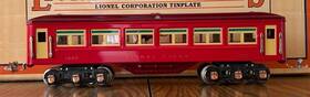 11-80028 Mth Tinplate Traditions Lionel #1685 Passenger Car Vermillion/maroon