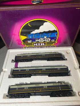 20-2258-1 Mth O Scale Premier E-6 Aba Diesel Engine Set With Proto-soundr 2.0