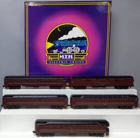 20-4004 Mth O Gauge Norfolk And Western 70ft Madison Passenger Car Set Of 5