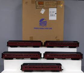 20-4035 Mth O Lehigh Valley 70ft Madison Passenger Car Set Of 5 Ex