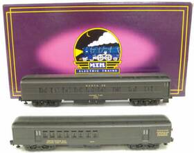 20-4107 Mth O Santa Fe 70ft Madison Combine/diner Passenger Car Set Of 2