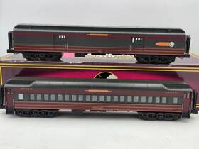 20-4498 Mth New York Ontario And Western 70 Madison Baggage/coach 2x Cars -tested