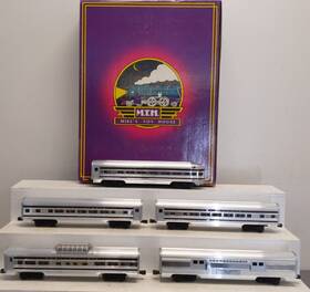 20-6007 Mth O Pennsylvania 60ft Aluminum Passenger Car Set Of 5 Ex/box 20-6007 Mth O Pennsylvania 60ft Aluminum Passenger Car Set Of 5 Ex/box