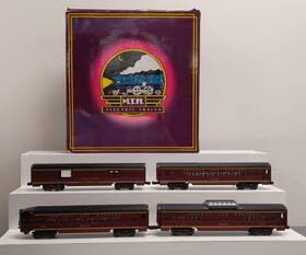 20-6014 Mth O Gauge Norfolk And Western 60ft Aluminum Passenger 4-car Set Ex/box