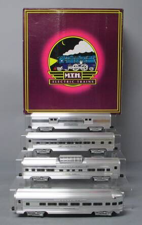 20-6016 Mth O Gauge Santa Fe 60ft Aluminum Passenger Cars Set Of 4 Ln/box 20-6016 Mth O Gauge Santa Fe 60ft Aluminum Passenger Cars Set Of 4 Ln/box