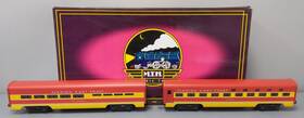20-6105 Mth O Fec 60ft Sleeper/diner Aluminum Passenger Car Set Of 2 Ln/box