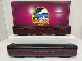 20-64174 Mth 20-6417 Norfolk And Western N&w 70ft Baggage Coach 2-car Passenger Set Ex