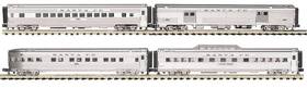 20-64242 Mth Santa Fe Atsf Plated 70 Streamlined 4-car Passenger Set New