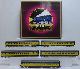 Mth 20-65001 O Alaska Railroad 70ft Streamlined Passenger Car Set Of 5 Ln