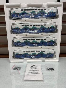 20-65053 Mth Vre Bi-level Bombardier 4-car Passenger Set # Rail O Scale New