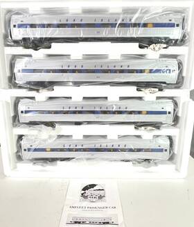 20-65058 Mth Long Island Rr Amfleet 4 Car Passenger Set-o Gauge-ob-ex Cond