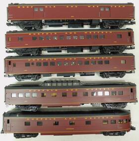 20-65145 Mth Used N&w 5-car 70ft Streamlined Passenger Set Smooth Sided With Box