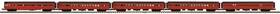 20-65172 Mth O Pennsylvania 70ft Streamlined Passenger Car Set Of 5 Ln/box