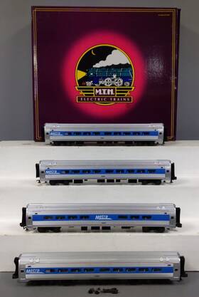20-6520 Mth O Metra Amfleet Passenger Car Set Of 4 /box
