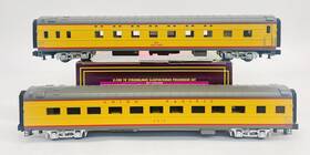 20-66048 Mth Union Pacific Streamlined 70ft Smooth Sleeper Diner Passenger Set Ln