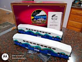 20-66053 Mth O-42 Gauge Vre Two-car Bi-level Bombardier Passenger Set