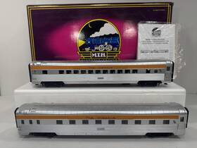 20-6649 Mth Chessie C&o 70ft Streamlined Ribbed Passenger 2-car Set Read Desc