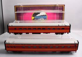 20-6672 Mth O Milwaukee 70ft Streamlined Slpr/diner Passenger Car Set Of 2