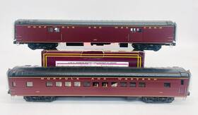20-69145 Mth N&w 70ft Streamlined Smooth Baggage Coach 2 Car Passenger Set