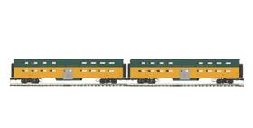 20-66190 Mth 2066190 O Scale 70ft Bi Level Passenger Set 2 Cars Chicago Northwestern