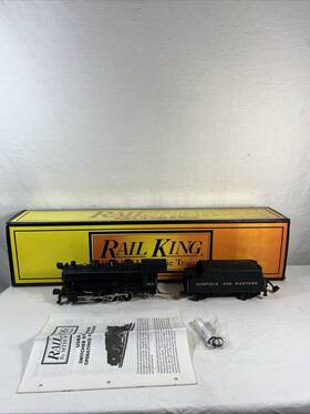 Rk-1111lp Mth 2125-4 Nice Rail King By Norfolk And Western 0-8-0 Switcher With Protosound