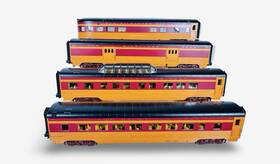 30-1489p Mth O-gauge Milwaukee Road 60ft 4-car Streamlined Passenger Set