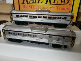 30-2183-0 Mth Railking O-gauge Rdc Budd Car Set Canadian Pacific 3 Rail Horn