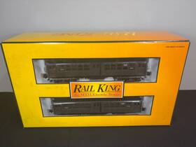 30-2447-0 Mth Rail King Metropolitan Green 4-car Lo-v Subway Set With Loco-sound