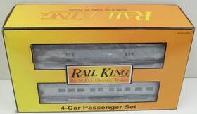 30-2762a Mth O Santa Fe Streamlined Passenger Car Set Of 4 Ex/box