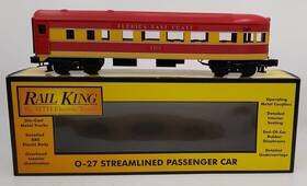 30-6043 Mth O Gauge Florida East Coast Streamlined Observation Car #3300 Ln/box