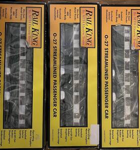 30-6124 Mth 3 Rail King Southern O-27 Streamlined Observation Passenger Cars