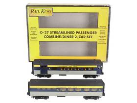 30-6148 Mth O C&o Railking O-27 Streamlined Combo/diner Set Of 2 Nib