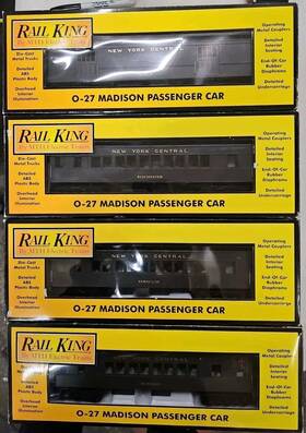 30-6210-13 Mth #30-6210-13 Nyc Madison 4 Car Passenger Set O-27 Ga. Tested Read F26