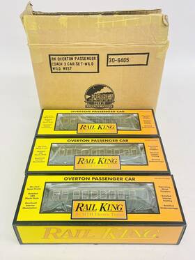 30-6405b Mth Rail King O Wanderer Overton Coach 3 Car Passenger Set 30-6405