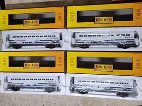 30-6514 Mth Rail King Metro Link Superliner 4 Car Lighted Set - Rare See Video