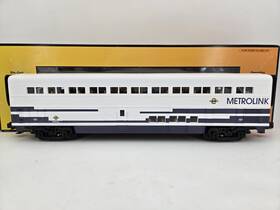 30-6514c Mth Metro Link Superliner Coach Car - Lighted Tested O Scale