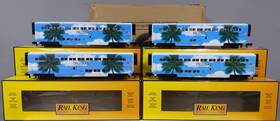 30-6547 Mth O Gauge Florida Tri-rail Superliner Passenger Car Set Ex/box