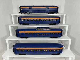 30-67025 Mth Railking Cnj Jersey Central 60ft Streamlined 4-car Passenger Set Ex