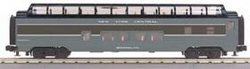 30-67076 Mth O New York Central60ft Streamlined Full Length Vista Dome Car Ln/box