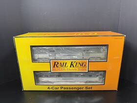 30-67174 Mth Railking Santa Fe 60ft Streamlined Passenger 4-car Set Lnib