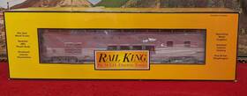 30-67177 Mth Rail King O Santa Fe 60ft Streamlined Full Vista Dome