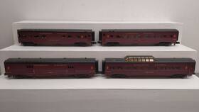 30-67340 Mth O Canadian Pacific 60ft Streamlined Abs Passenger Car Set Of 4
