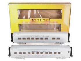 30-67399 Mth O Wp 60ft Streamlined Abs Sleeper/diner Passenger Car Set Of 2