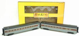 30-6742 Mth O Gauge Erie Lackawanna 60ft Streamlined Sleeper/diner 2-car Set Ln