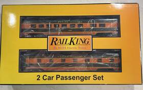 30-67455 Mth Rail King Great Northern O Gauge 2-car 60 Streamlined Sleeper/diner