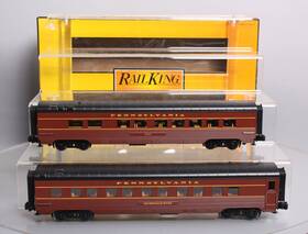 30-67485 Mth O Pennsylvania 60ft Streamlined Sleeper/diner Set Of 2 Ex/box