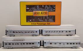 30-6750 Mth O Santa Fe 60ft Streamlined Abs Passenger Car Set Of 4 Ex/box