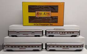 30-67596 Mth O Pennsylvania Railking 60ft Streamlined Passenger Set Of 4 Ex 30-67596 Mth O Pennsylvania Railking 60ft Streamlined Passenger Set Of 4 Ex