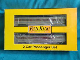30-67732 Mth Rail King Electric 60ft Streamlined 2 Car Passenger Trains 30-67732 Mth Rail King Electric 60ft Streamlined 2 Car Passenger Trains